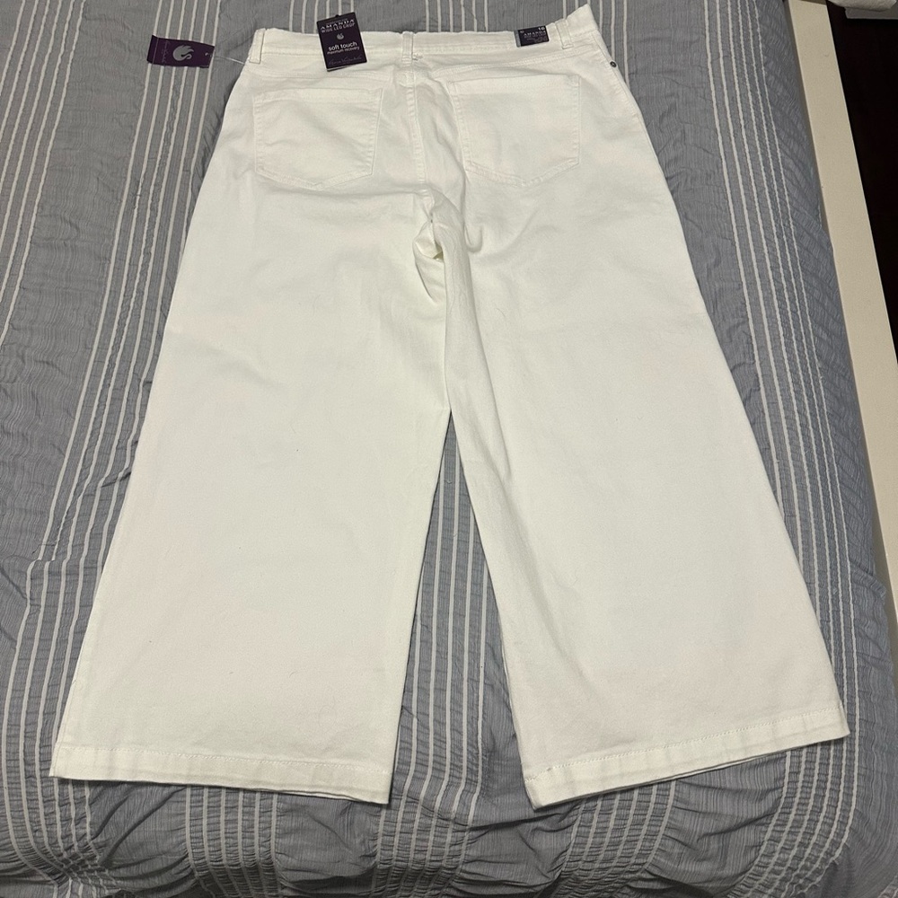 White Wide-Leg Pants